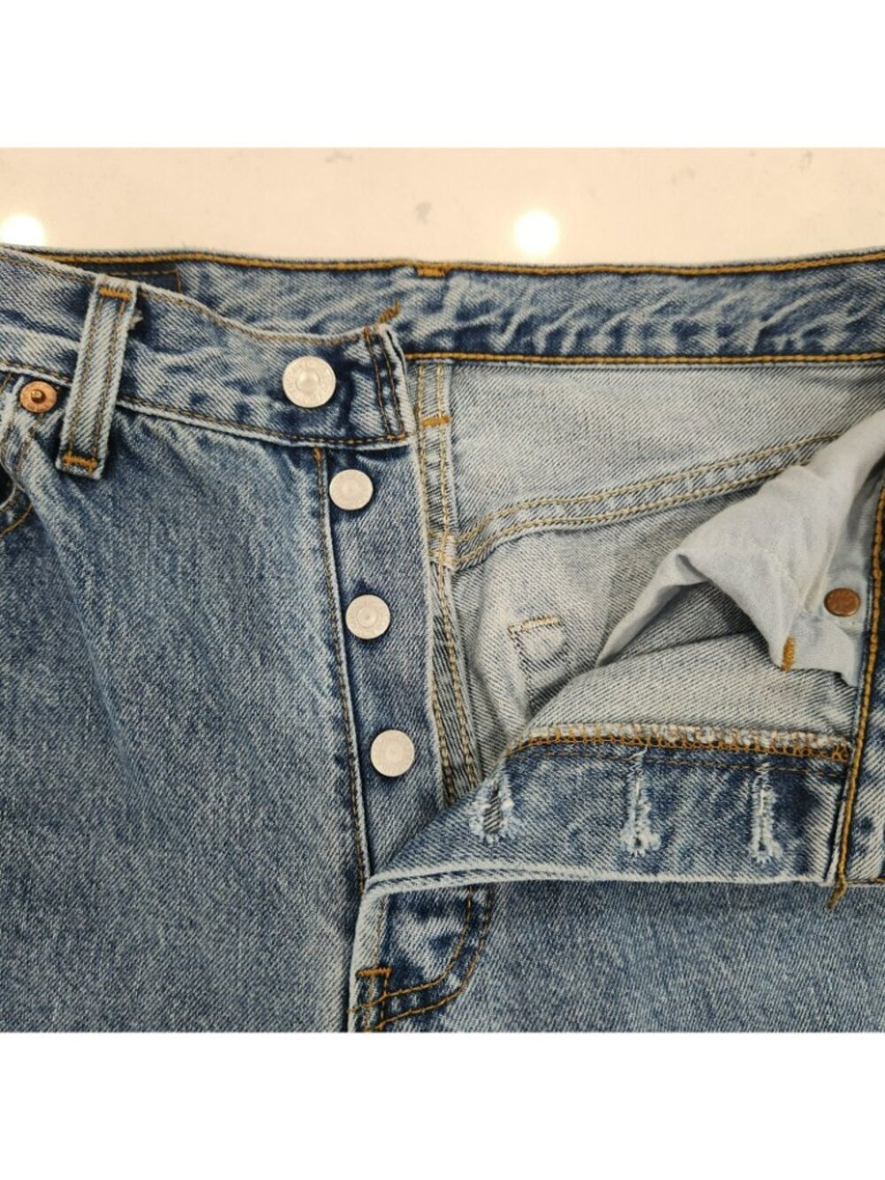 Vintage 90s Levi's 501xx Jeans Men's 30x34 Made In Canada Blue Straight Leg 1993 - Picture 5 of 14